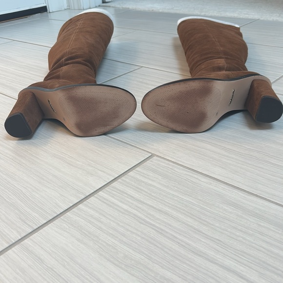Gianni Bini Suede Brown knee high boots. Size 7. 4 inch heel. Gently used. - Picture 11 of 16